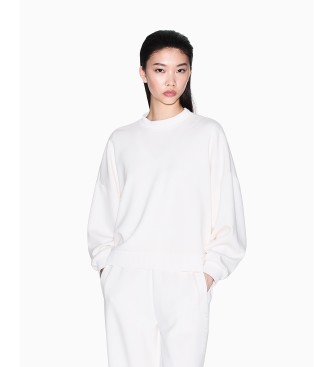 A|X Armani Exchange para mujer. XW000740AF16111U1003 Sudadera Textura beige (M), Casual, Poliamida