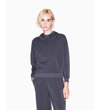 Armani Exchange para mujer. XW000980AF16111U8105 Sudadera Logo gris (M), Casual, Poliamida