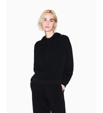 Armani Exchange para mujer. XW000980AF16111UC001 Sudadera Logo negro (M), Casual, Poliamida, Manga larga