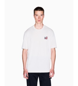 Armani Exchange para hombre. XM001451AF10356M1151 Camiseta Regular blanco (XS), Casual, Algodón, Manga corta