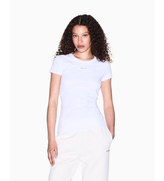 Armani Exchange para mujer. XW001362AF16294U0002 Camiseta Diseño blanco (M), Casual, Algodón, Manga corta