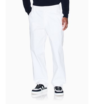 A|X Armani Exchange para hombre. XM000939AF15603U0009 Pantalón chino de algodón blanco (34), Casual