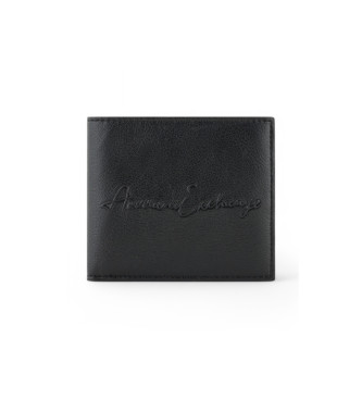 Armani Exchange para hombre. XM000167AF12131UC001 Cartera Bifold negro (OSFA), Casual, Poliéster