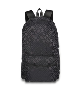 Armani Exchange para hombre. XM000963AF13926FC013 Mochila Estampada negro (OSFA), Casual, Poliéster