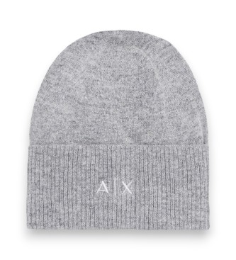 A|X Armani Exchange para mujer. XW001519AF16181M8086 Gorro Beanie gris (OSFA), Casual, Lana, Viscosa