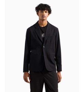 Armani Exchange para hombre. XM000345AF10897UC001 Americana Single negro (40), Casual, Poliéster