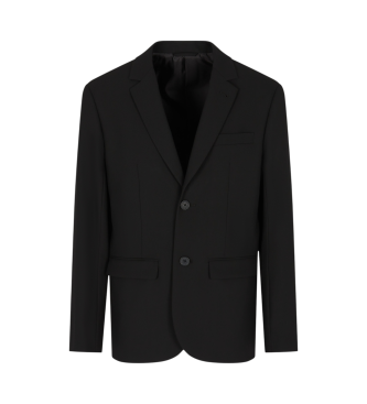 Armani Exchange para hombre. XM001198AF16678UC001 Americana Soft negro (40), Casual, Clásico, Poliéster