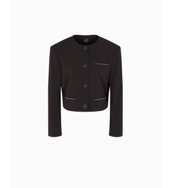 Armani Exchange para mujer. XW000656AF16145UC001 Chaqueta Semia negro (XL), Casual, Poliéster