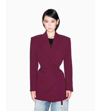 Armani Exchange para mujer. XW000663AF10872UA343 Americana Corte granate (XS), Casual, Clásico, Poliéster