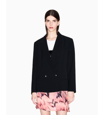 A|X Armani Exchange para mujer. XW001281AF16125UC001 Americana Formal negro (L), Casual, Clásico, Poliéster