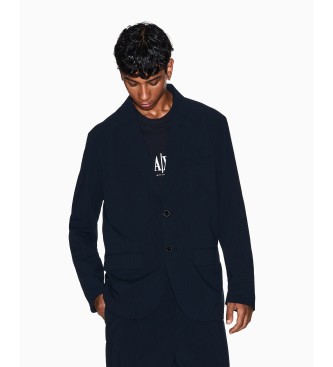 Armani Exchange para hombre. XM001574AF19725UB101 Americana Elegant marino (38), Casual, Algodón, Clásico