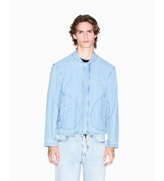 A|X Armani Exchange para hombre. XM000945AF13142MB003 Chaqueta vaquera de algodón elástico azul (XXL), Casual