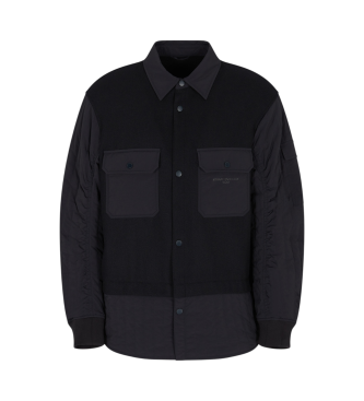 Armani Exchange para hombre. XM000969AF18943UB101 Chaqueta Deep marino (XS), Casual, Lana