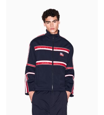 Armani Exchange para hombre. XM001492AF17371MB034 Chaqueta Chill marino (XS), Casual, Deportivo, Poliamida