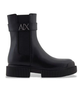 A|X Armani Exchange para mujer. XW001634AF17474UC001 Botines Style negro (40), Plano, 1 a 3cm, Cremallera, Casual