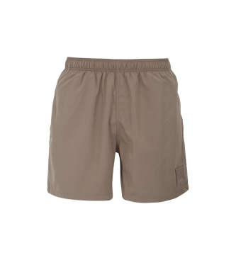 Armani Exchange para hombre. XM000812AF13556U6107 Bañador boxer con logo marrón (S), Beachwear, Poliéster
