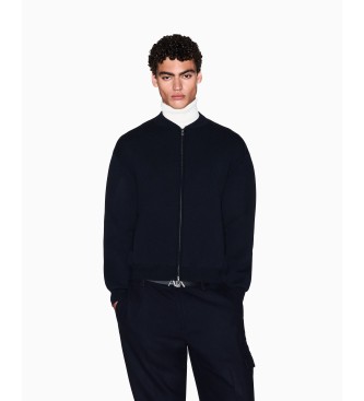 A|X Armani Exchange para hombre. XM001920AF16913UB101 Cárdigan Full Zip marino (S), Casual, Viscosa