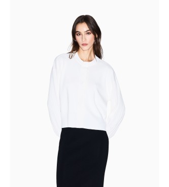 Armani Exchange para mujer. XW000762AF10352U1003 Cárdigan Botones blanco (L), Casual, Viscosa