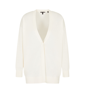 Armani Exchange para mujer. XW001438AF11896U1003 Cárdigan de Punto beige (L), Casual, Lana, Clásico