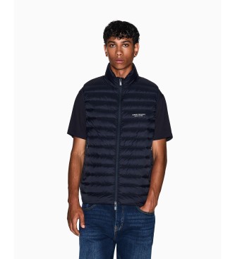 Armani Exchange para hombre. XM001576AF16927UB101 Chaleco Down Waistcoat marino (L), Casual, Poliamida