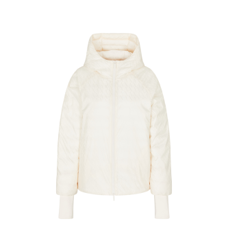 A|X Armani Exchange para mujer. XW001436AF16628U1003 Chaqueta Lisa blanco roto (XS), Casual, Poliamida