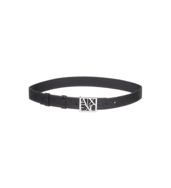 Armani Exchange para mulher. Cinto preto revers?vel Armani Exchange