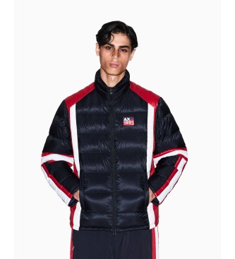 A|X Armani Exchange para hombre. XM001424AF16912MB034 Chaqueta con rayas de colores marino (L), Casual, Poliamida