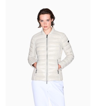 Armani Exchange para mujer. XW001920AF18757U1094 Chaqueta Brillante beige (S), Casual, Poliamida