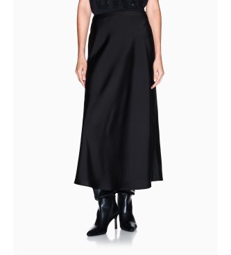 A|X Armani Exchange para mujer. XW001420AF19592UC001 Falda Midi negro (M), Casual, Poliéster