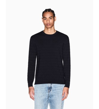 A|X Armani Exchange för män. XM002435AF10454FB430 Teknisk Jersey (S), Casual, Klassisk, Viskos, Marino