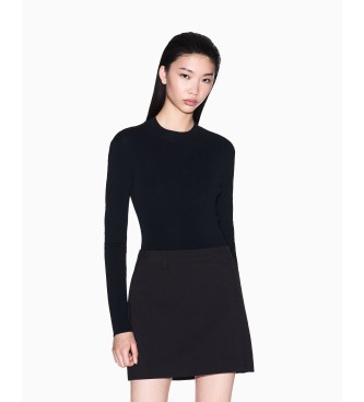 Armani Exchange para mujer. XW000763AF10352UC001 Jersey Marca negro (L), Casual, Viscosa, Manga larga