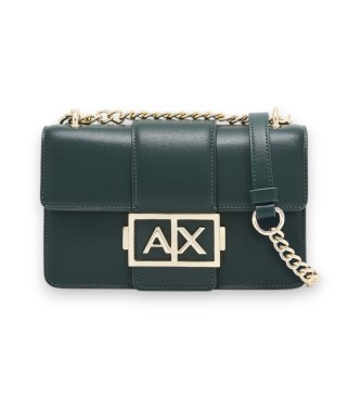 Armani Exchange para mujer. XW000071AF12039U7304 Bolso Logo Metal verde (OSFA), Casual, Fiesta, Poliéster