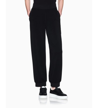 Armani Exchange para mujer. XW001011AF16111UC001 Pantalón Look negro (L), Casual, Poliamida