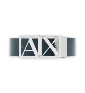 Para hombre. XM002664AF22854MB349 Cinturón de piel lisa con hebilla con logo (OSFA), Casual