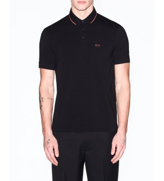 A|X Armani Exchange para hombre. XM001289AF10363MC536 Polo Entallado (XL), Negro, Casual, Algodón, Manga corta