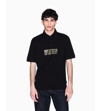 A|X Armani Exchange para hombre. XM001885AF13026MC237 Polo Look (M), Negro, Casual, Algodón, Manga corta