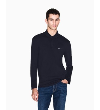 A|X Armani Exchange Hombre Marino Para Xm001288af17321ub101 Polo Relax (Xl), Casual, Algodón, Manga Larga