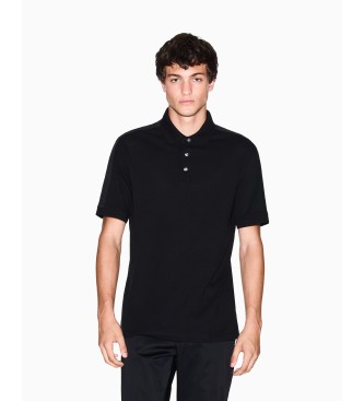 A|X Armani Exchange para hombre. XM001290AF10366UC001 Polo Piqué negro (XXL), Casual, Algodón, Manga corta
