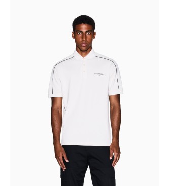 A|X Armani Exchange para hombre. XM001359AF13026U1013 Polo Marca blanco roto (M), Casual, Algodón, Manga corta