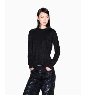 A|X Armani Exchange para mujer. XW001164AF16181MC026 Jersey Regular negro (S), Casual, Poliamida