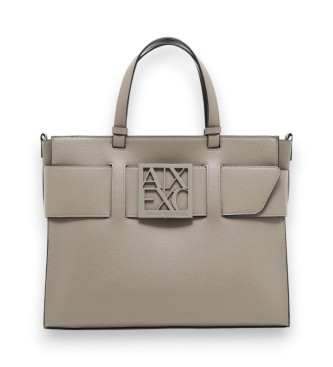 Armani Exchange para mujer. 9426890A874U6242 Bolso Point taupe (OSFA), Casual, Poliuretano