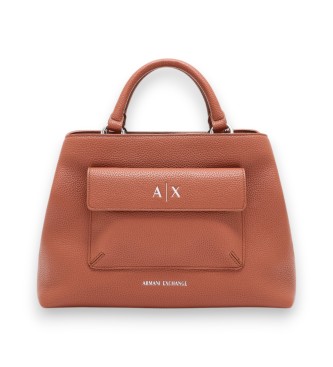Armani Exchange para mujer. XW001545AF17019U6048 Bolso Distinct marrón (OSFA), Casual, Poliéster