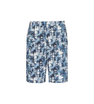 Armani Exchange para hombre. XM000427AF14869F0041 Short de corte baggy azul (33), Casual, Algodón