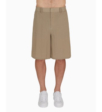 Armani Exchange para hombre. XM000437AF13138U6167 Short en nylon seersucket beige (34), Casual, Poliamida