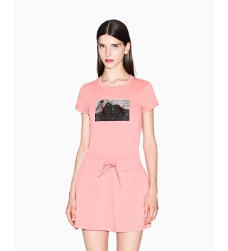 Armani Exchange para mujer. XW000838AF13397U4076 Shorts Ideal rosa (L), Casual, Viscosa