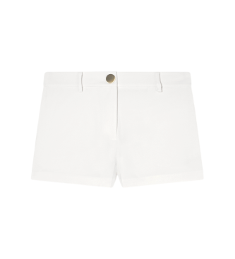 A|X Armani Exchange para mujer. XW001950AF21555U1003 Shorts Botón blanco (XXL), Casual, Poliéster