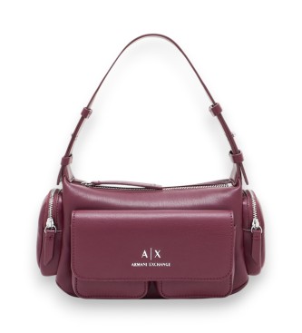 Armani Exchange para mujer. XW000405AF12589UA343 Bolso con Bolsillos Laterales burdeos (OSFA), Casual, Poliéster