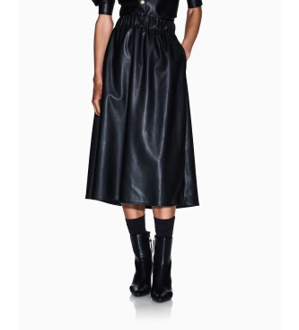 Armani Exchange para mujer. XW001240AF16106UC001 Falda Midi negro (S), Casual, Poliéster