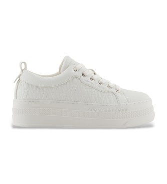 Armani Exchange para mujer. XW001630AF17351U0011 Zapatillas Perfect blanco (39), 3 a 5cm, Cordones, Casual