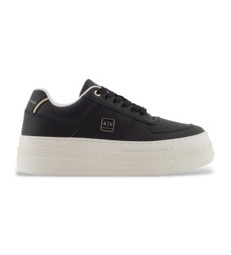 Armani Exchange para mujer. XW001631AF17351MC077 Zapatillas Bajas negro (39), 3 a 5cm, Cordones, Casual